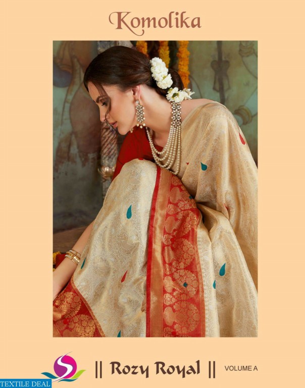 KOMOLIKA SAREE ROZY ROYAL VOL A RICH SILK SAREE COLLECTION AUTHORIZED DEALER IN SURAT