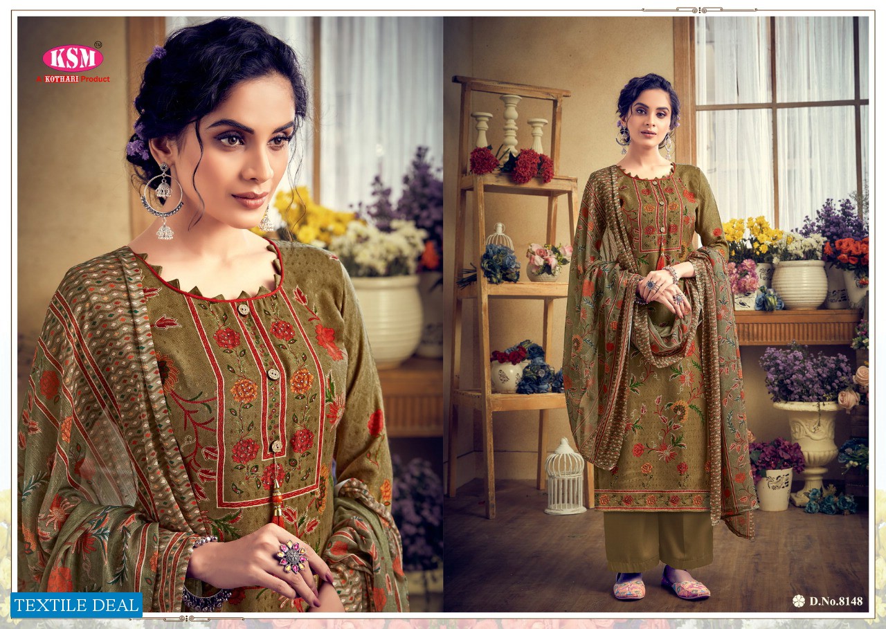 KSM LAUNCH KIARA PASHMINA WINTER STYLISH DRESS MATERIALS