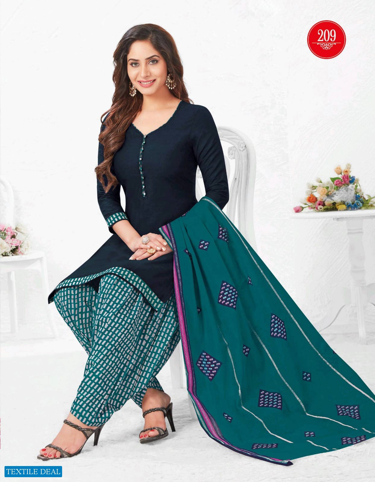 KUBER GEET PATIYALA VOL 2 COTTON UNSTITCHED LADIES DRESS CATALOG BY BAALAR