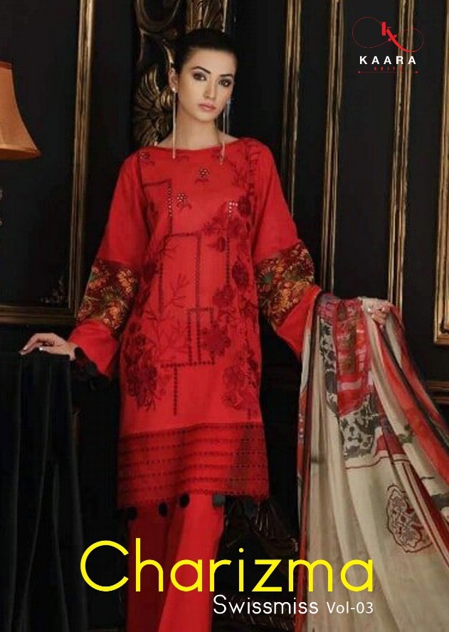 Kaara Charizma Swiss Miss Vol-3 Wholesale Pakistani Concept Dress Material