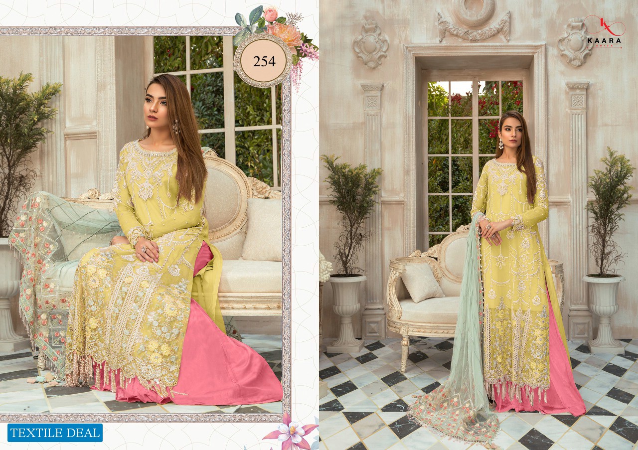 Kaara Maria B Mbroidered Colour Wholesale Pakistani Dress Material