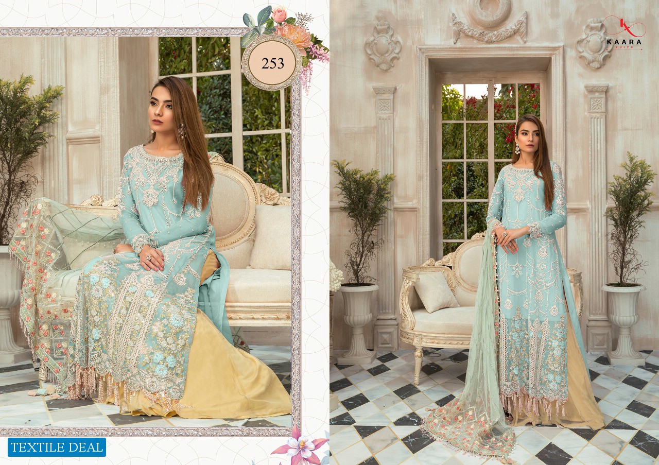 Kaara Maria B Mbroidered Colour Wholesale Pakistani Dress Material