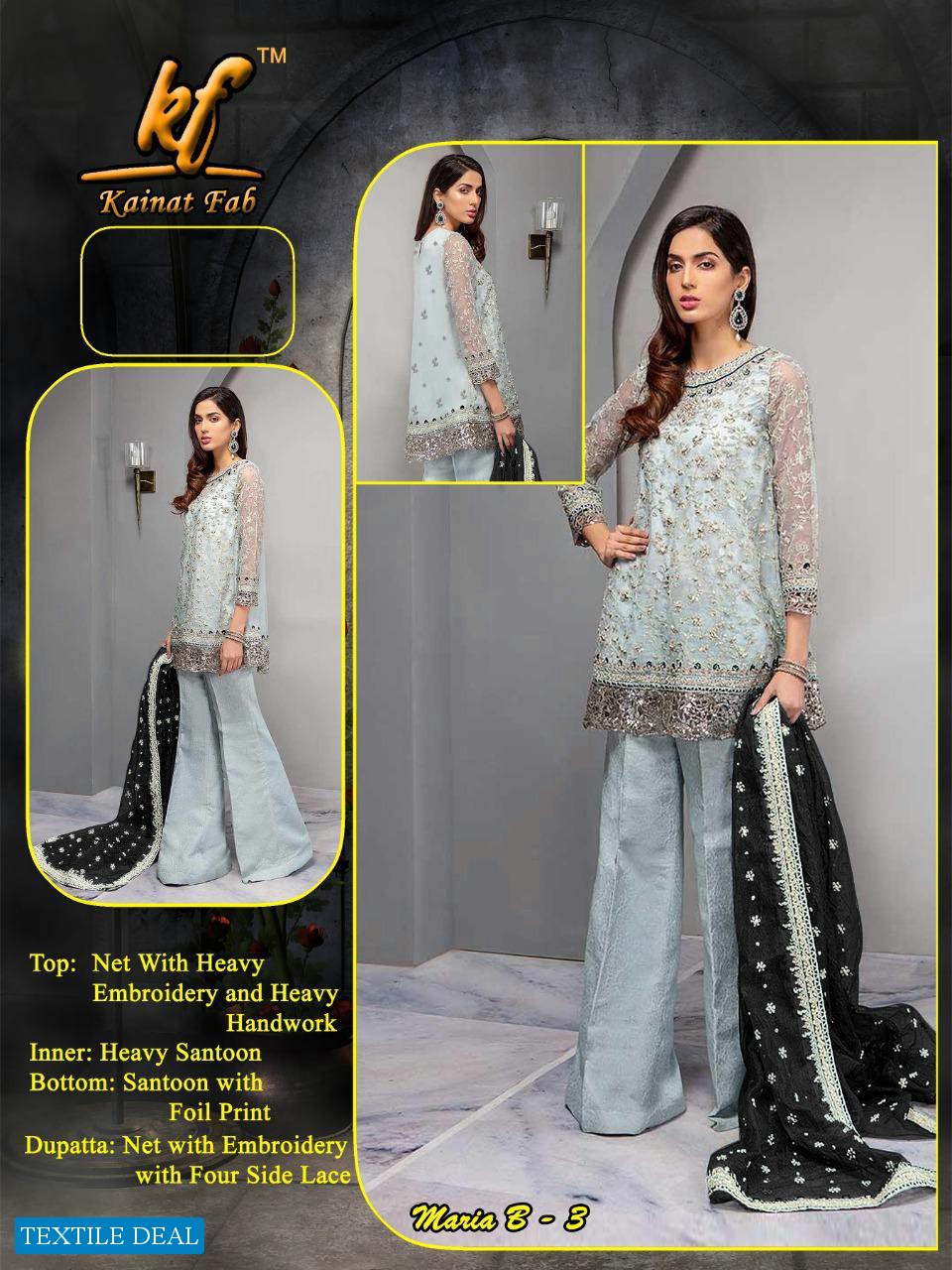 Kainat Fab Maria B-3 Wholesale Shopping Pakistani Concept Dresses