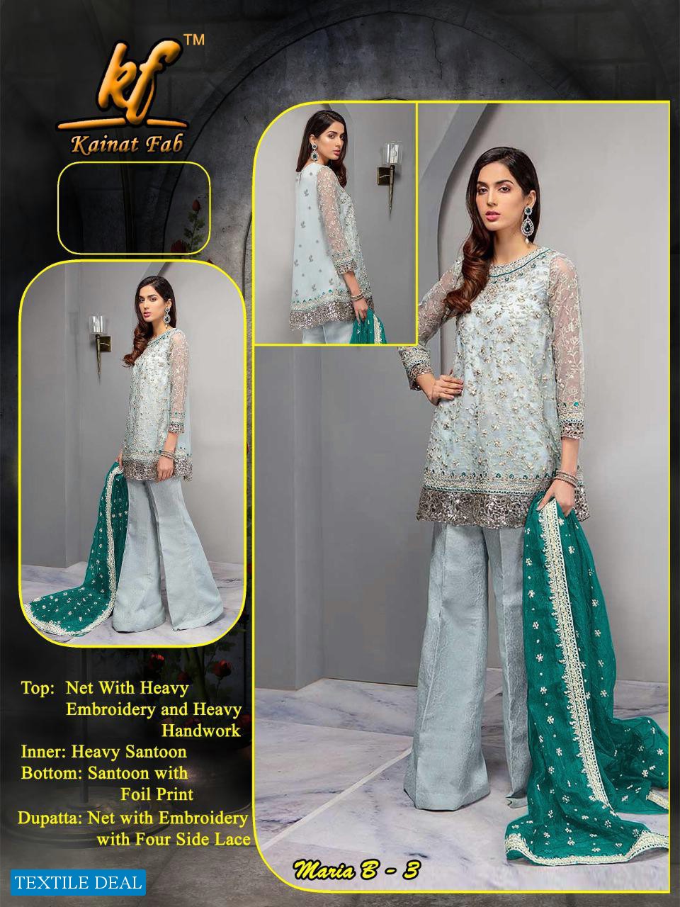 Kainat Fab Maria B-3 Wholesale Shopping Pakistani Concept Dresses