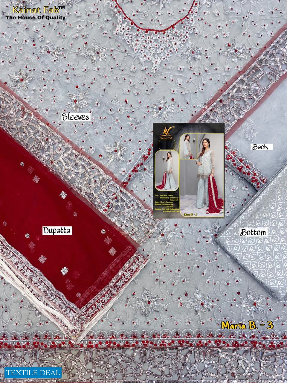 Kainat Fab Maria B-3 Wholesale Shopping Pakistani Concept Dresses