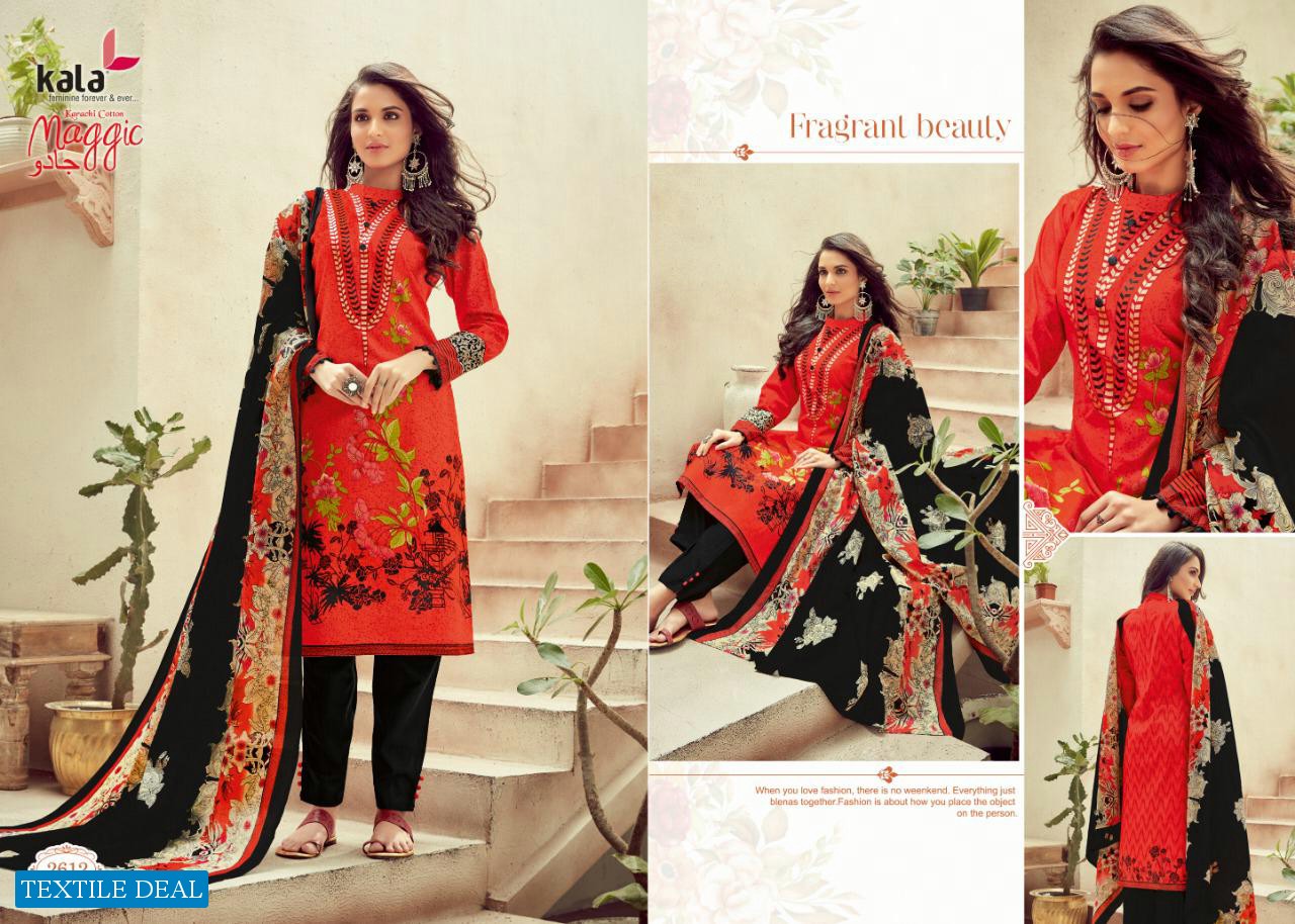 Kala Maggic Karachi Cotton Vol-12 Wholesale Cotton Dress Material