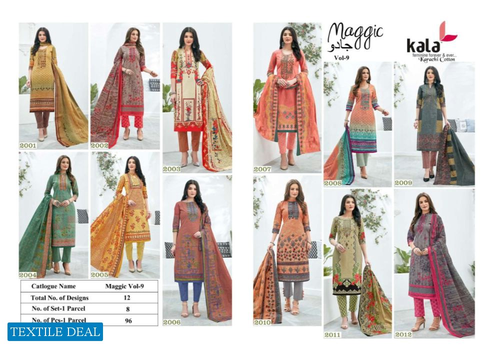 Kala Magic Vol-9 Bulk Shopping Ladies Dress Material