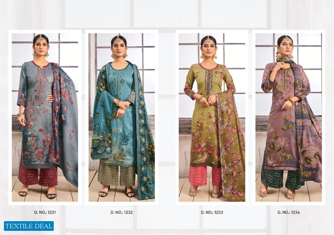 Kalarang Gulzar Wholesale Pashmina printed Dress Material