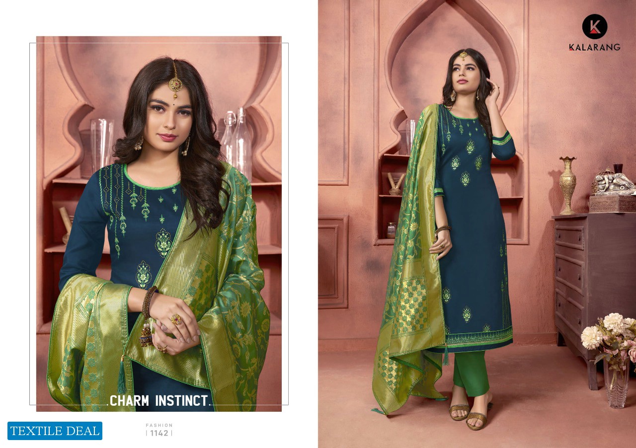 Kalarang Malvika Wholesale Banarasi Dress Material