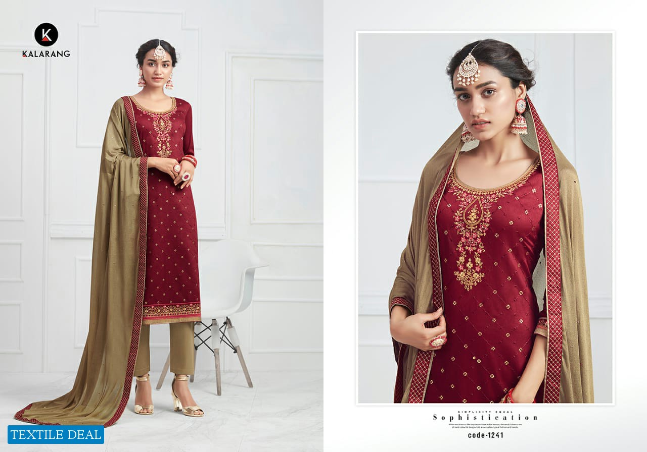 Kalarang Tatvam Wholesale Jam Silk Dress Material