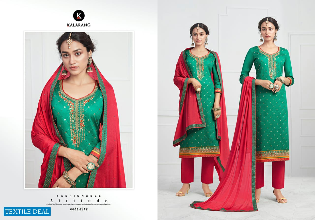Kalarang Tatvam Wholesale Jam Silk Dress Material