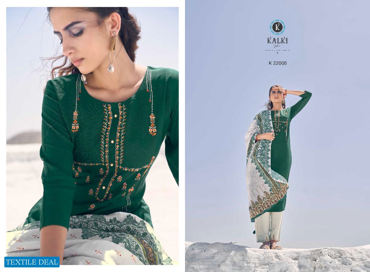 Kalki Glace Vol-2 Wholesale Embroidery Ready Made Dress