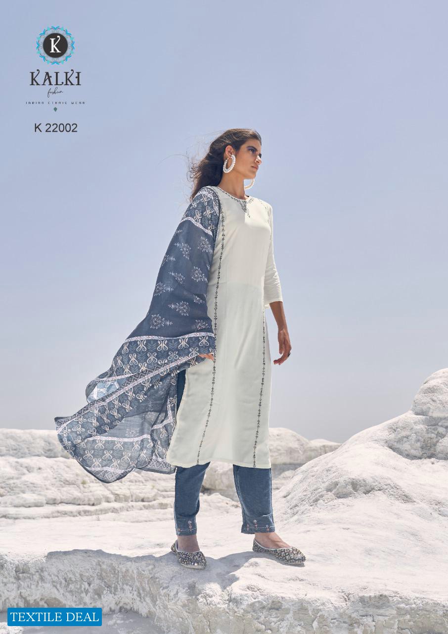 Kalki Glace Vol-2 Wholesale Embroidery Ready Made Dress