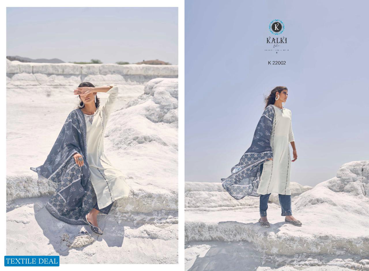 Kalki Glace Vol-2 Wholesale Embroidery Ready Made Dress