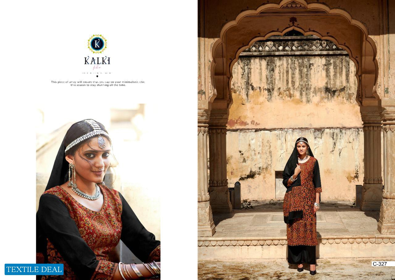 Kalki Gulmohar Vol-2 Pure Handloom Weaving Pashmina Dress Material Winter