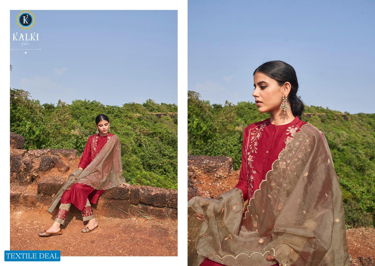 Kalki Inayat Pure Viscose Silk Wholesale Full Stitched Salwar Kameez