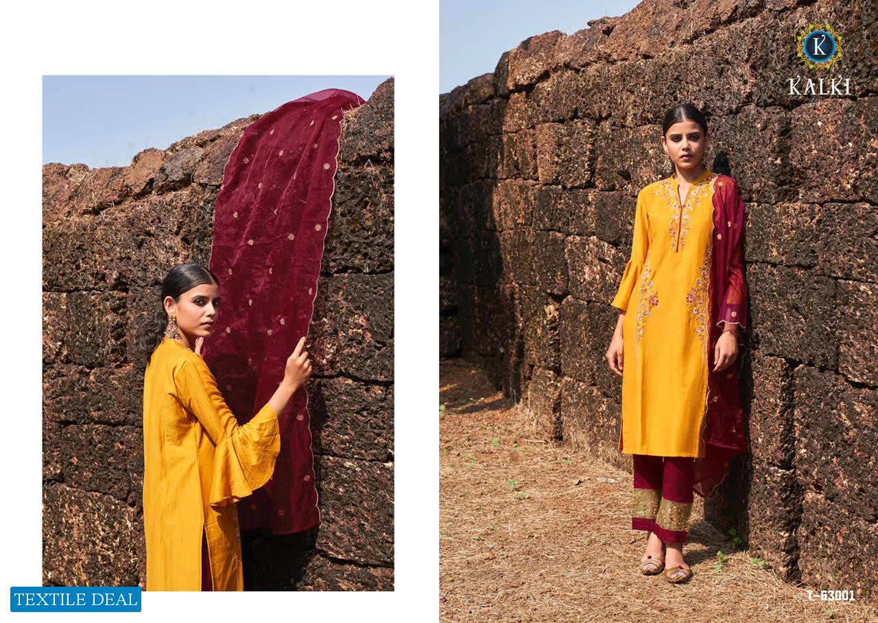 Kalki Inayat Pure Viscose Silk Wholesale Full Stitched Salwar Kameez