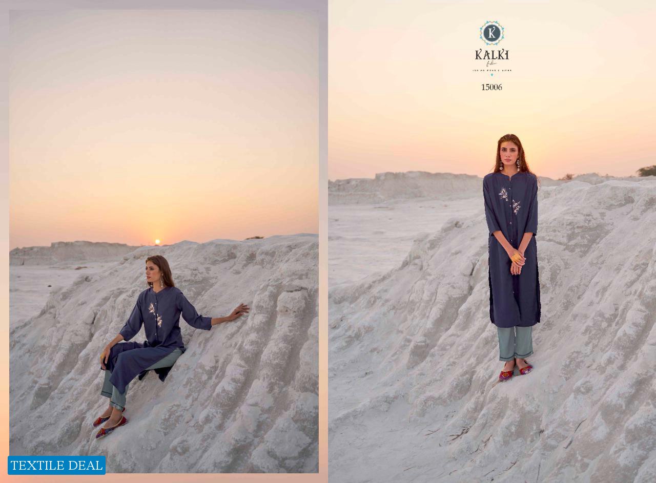 Kalki Sunheri Vol-4 Wholesale Full Stitch kurtis and pants