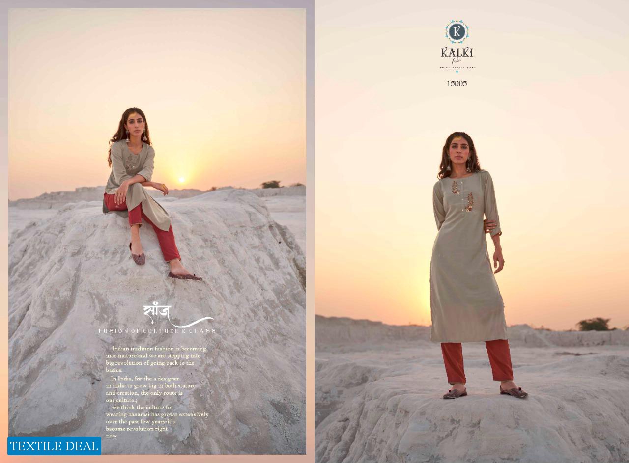 Kalki Sunheri Vol-4 Wholesale Full Stitch kurtis and pants