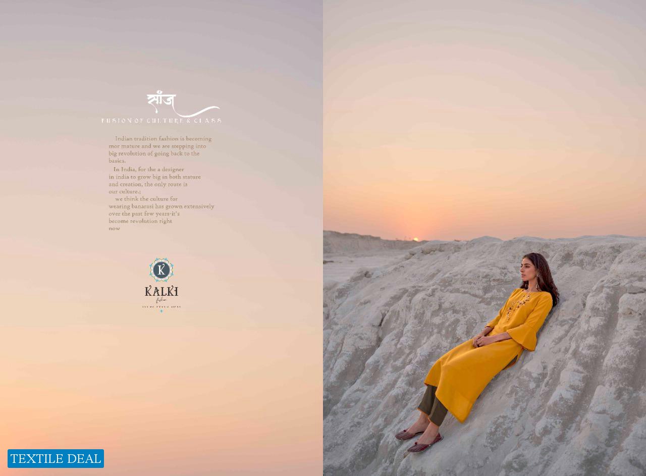 Kalki Sunheri Vol-4 Wholesale Full Stitch kurtis and pants