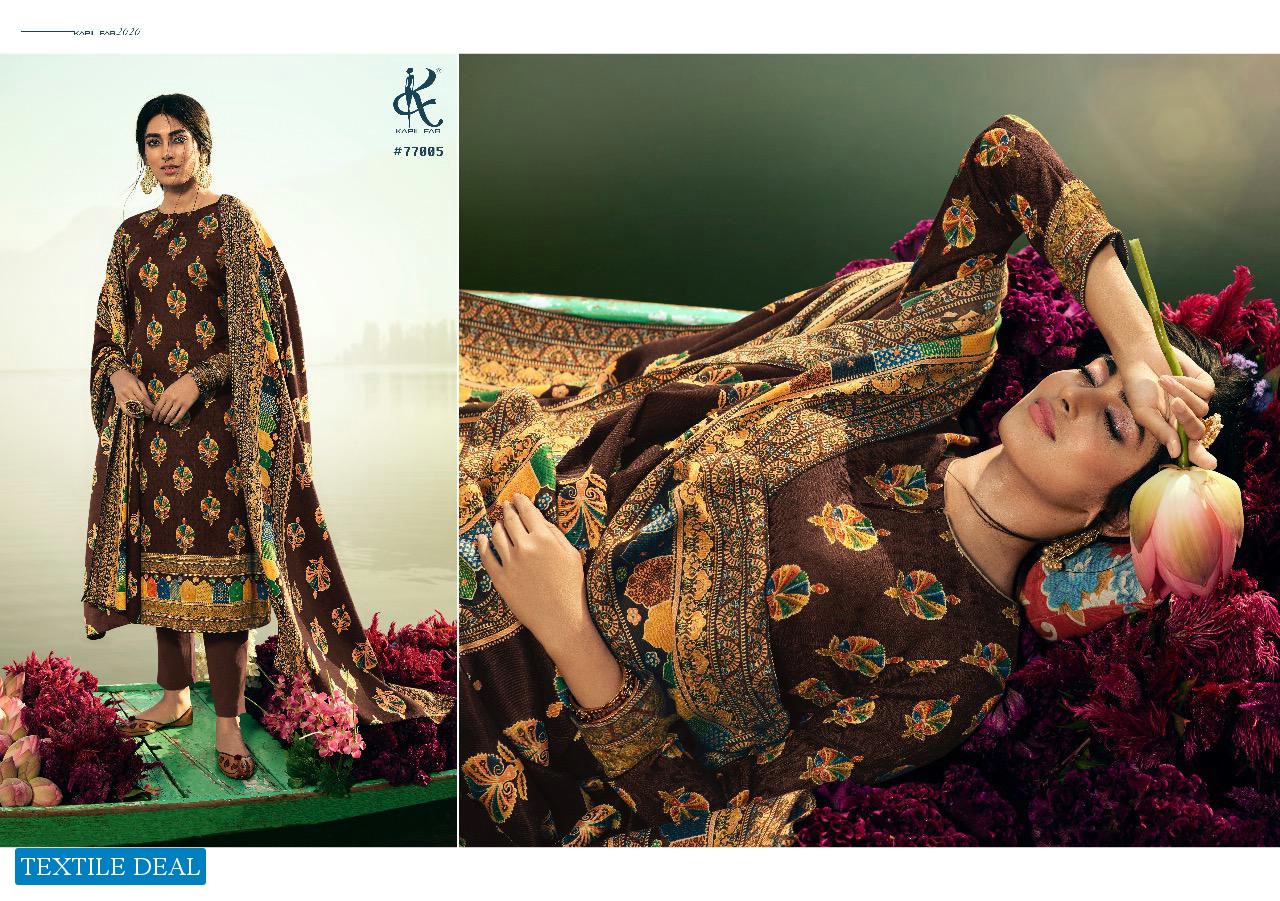 Kapil Fab Aazeen Wholesale Pashmina Winter Dress material