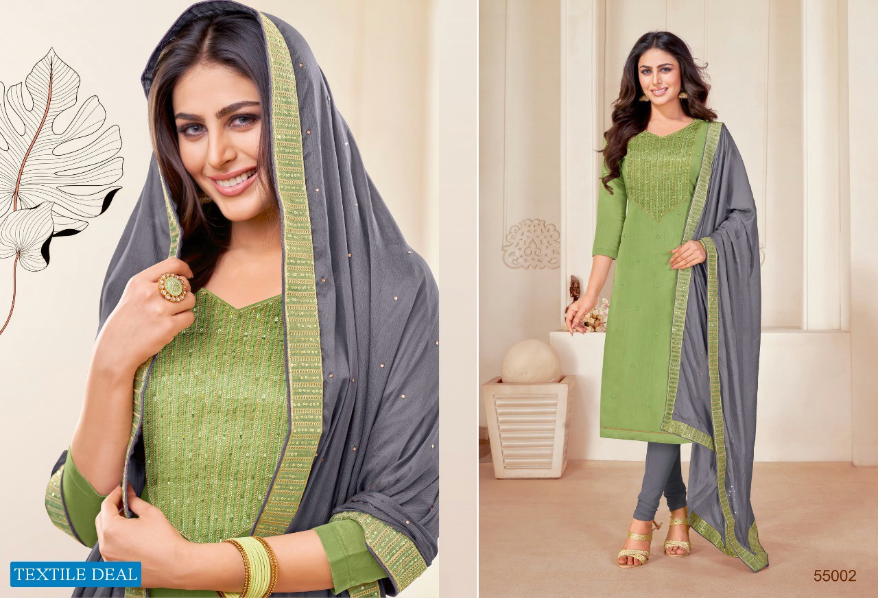 Kapil Tex Goldcoin Wholesale Modal Silk Dress Material