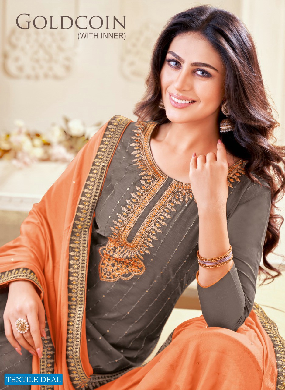 Kapil Tex Goldcoin Wholesale Modal Silk Dress Material