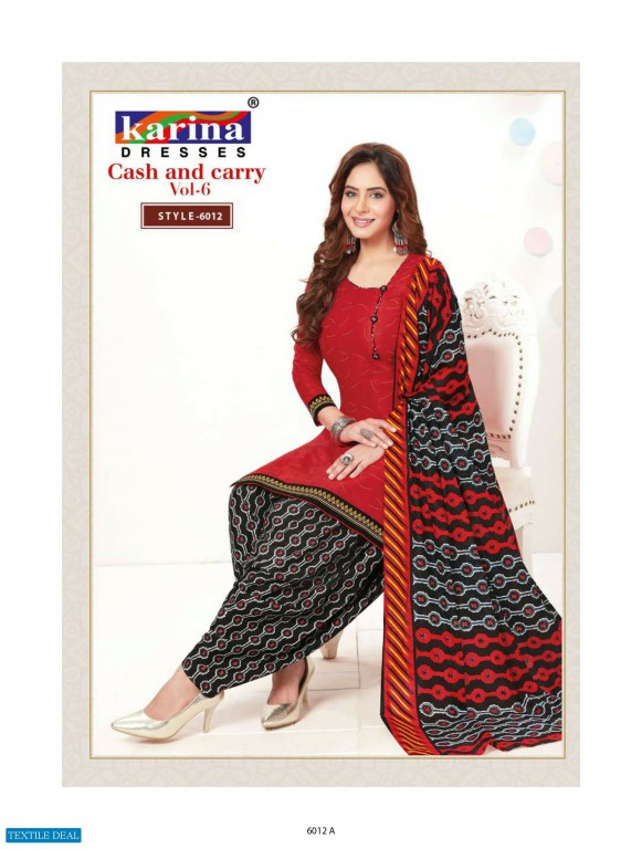 Karina Cash And Carry Vol-6 Wholesale printed Dress Material
