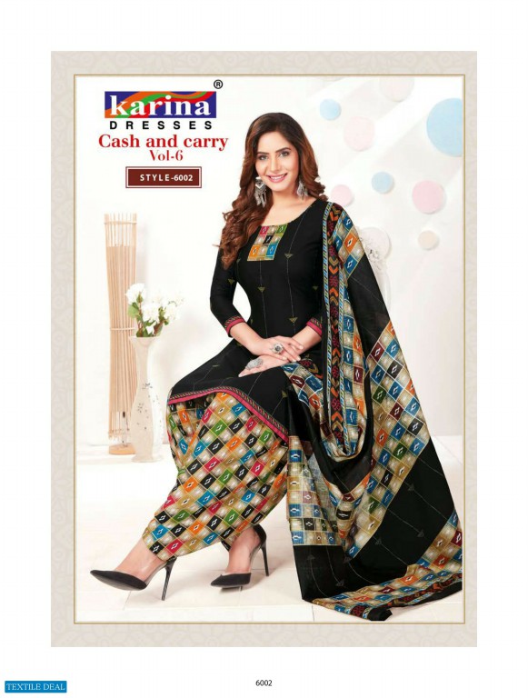 Karina Cash And Carry Vol-6 Wholesale printed Dress Material