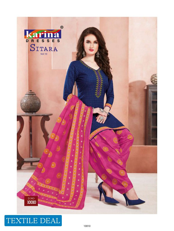 Karina Sitara Vol-10 Wholesale Formal Dress Material