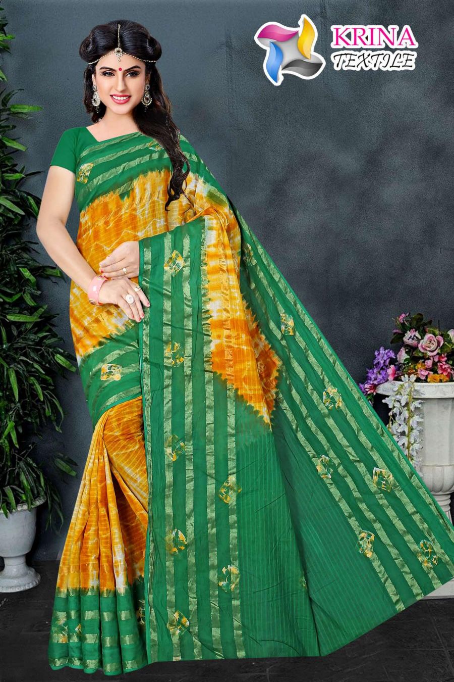 Karina Textile Shibori Wholesale Printed Indian Sarees