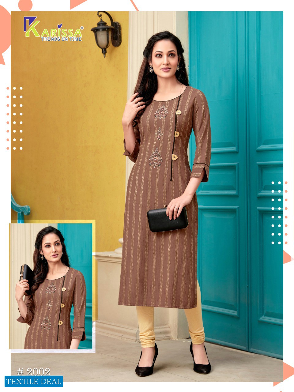 Karissa Vintage Wholesale Full Stitched Kurtis
