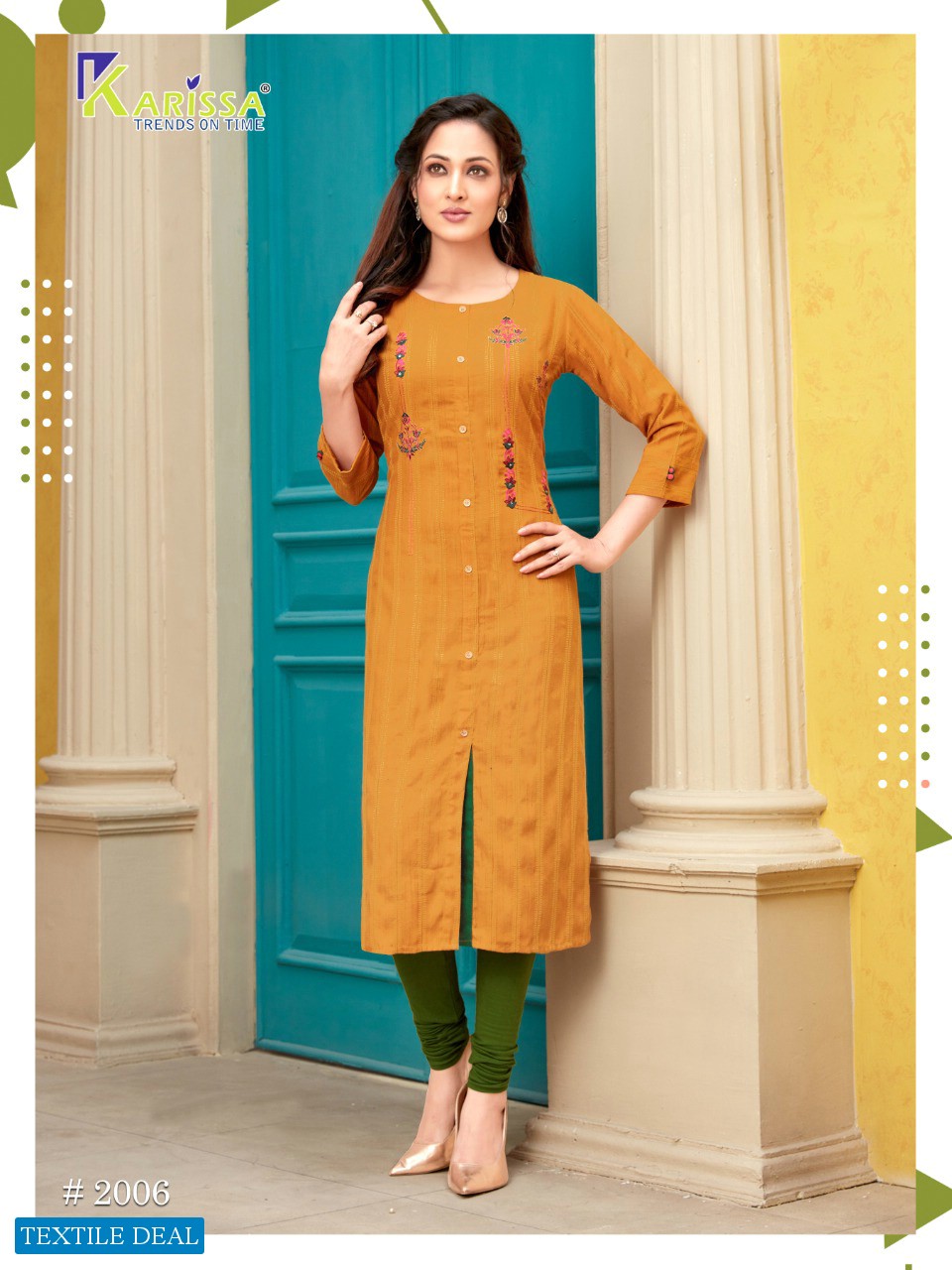 Karissa Vintage Wholesale Full Stitched Kurtis