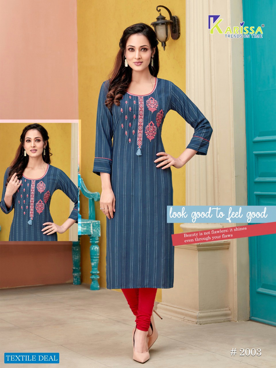 Karissa Vintage Wholesale Full Stitched Kurtis
