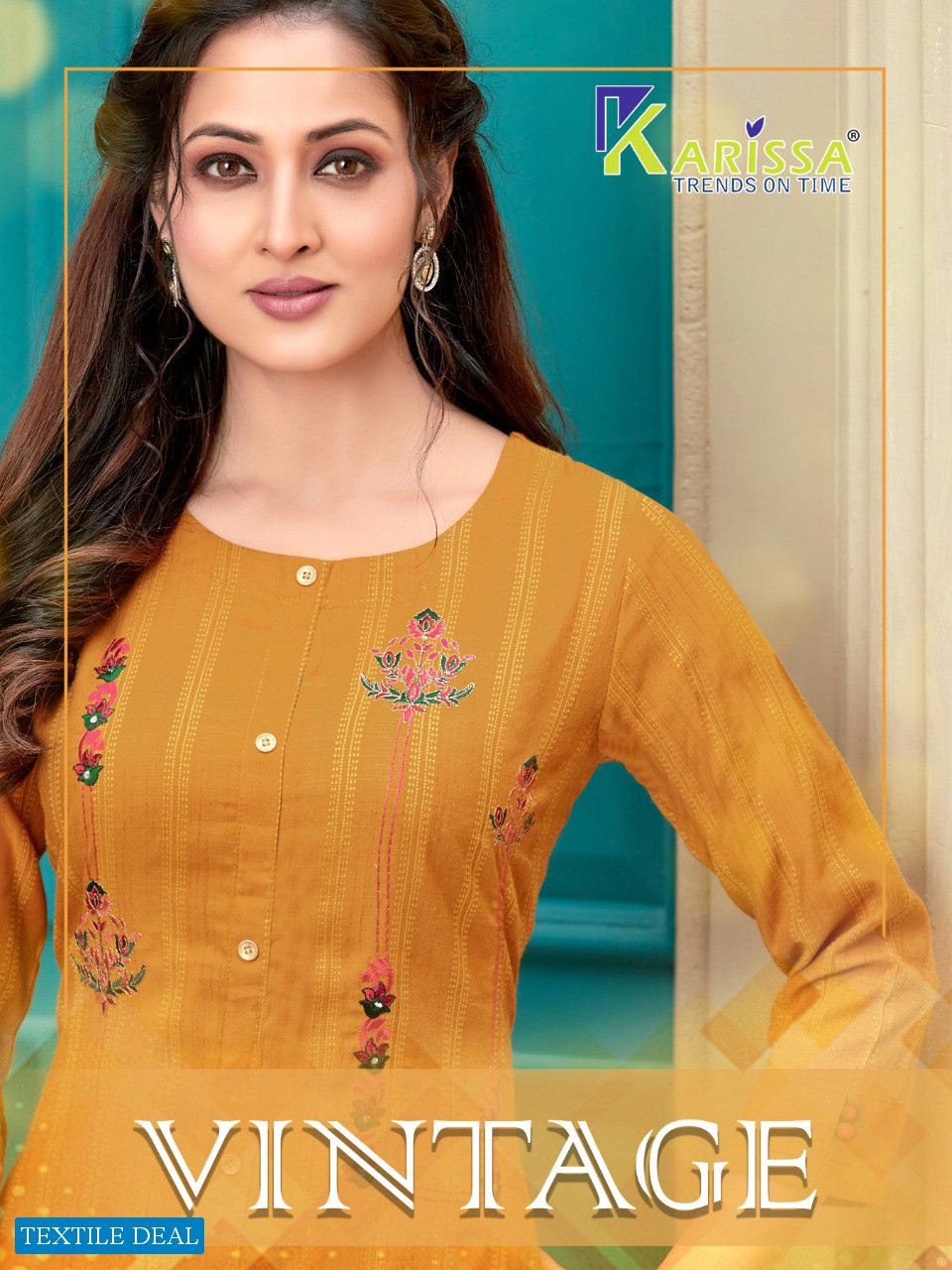 Karissa Vintage Wholesale Full Stitched Kurtis