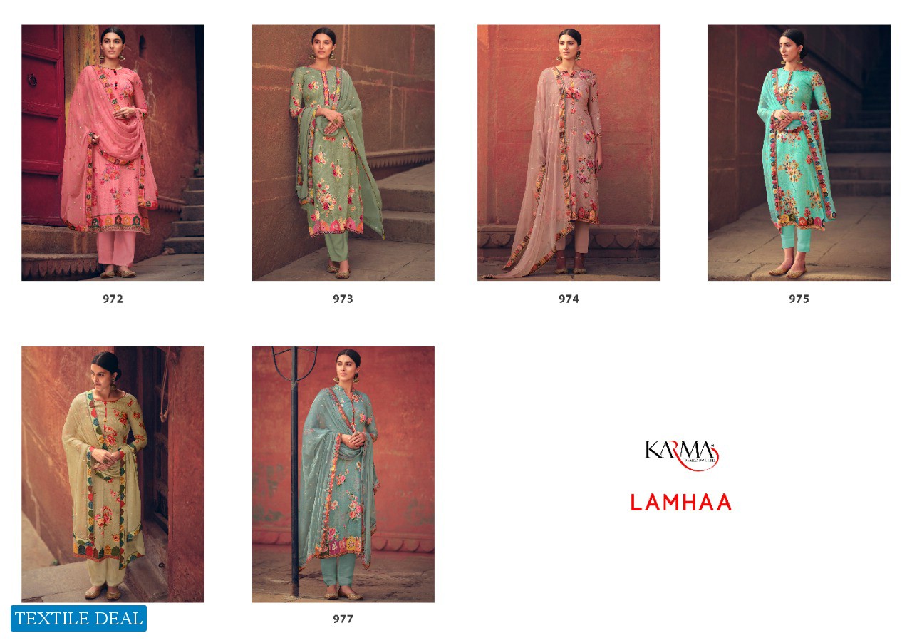 Karma Lamhaa 972 Series Wholesale Pure Cotton Salwar Kameez