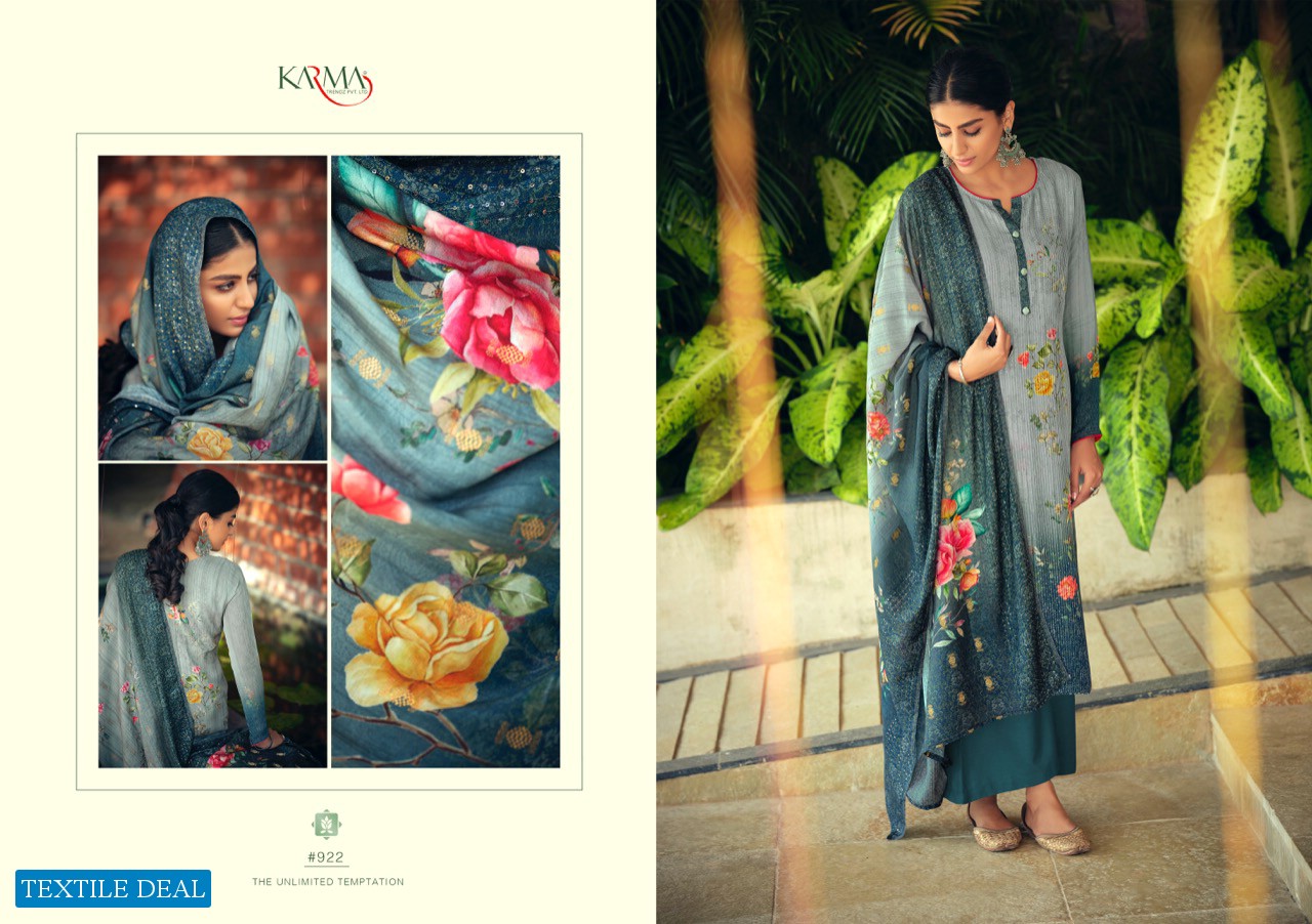 Karma Qaynat Wholesale Muslin Embroidered Salwar Kameez