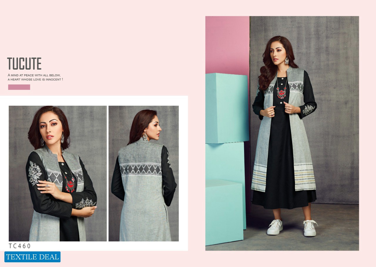 Karma Tucute 459 Series Wholesale Handloom With Embroidery Tunics