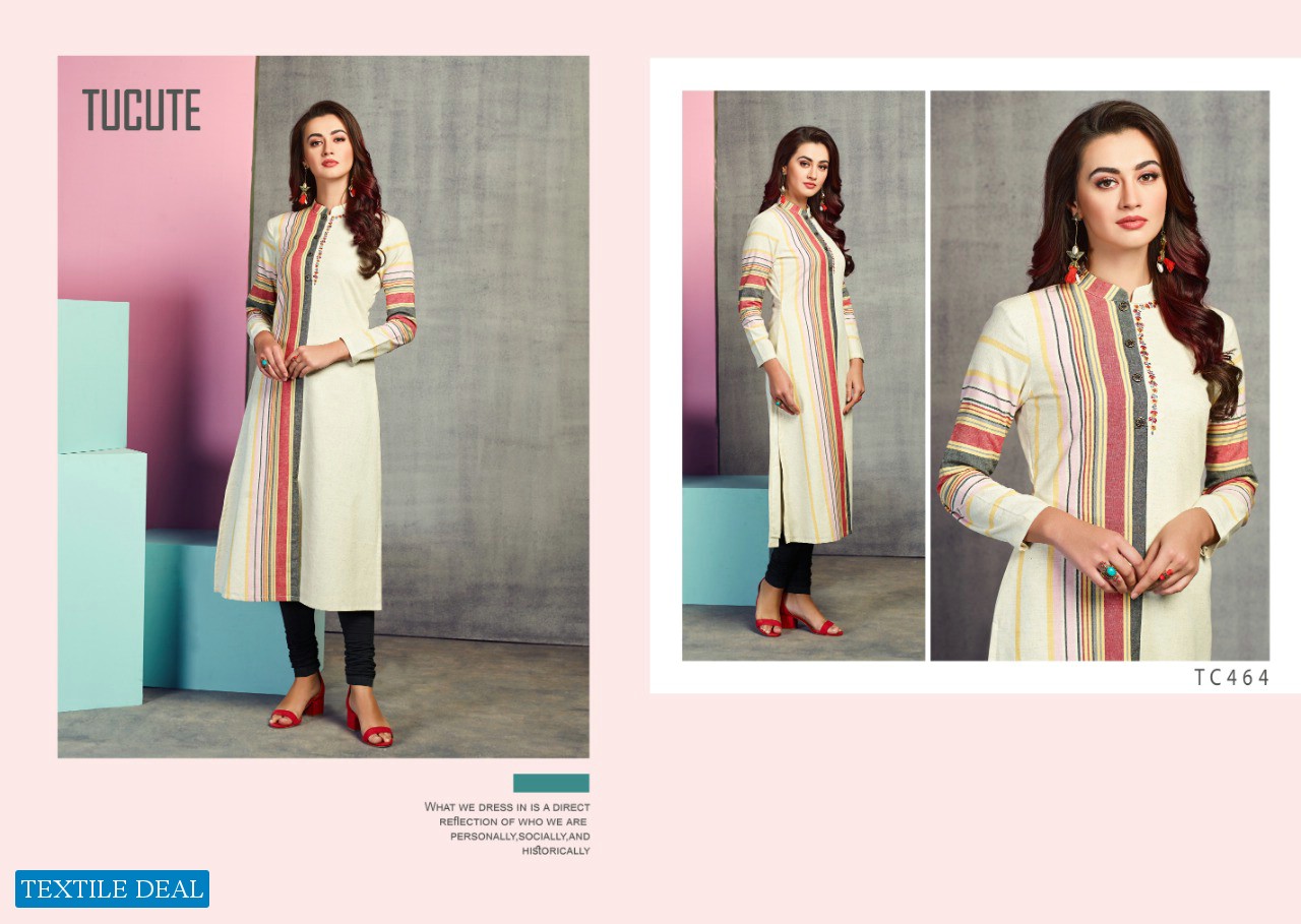 Karma Tucute 459 Series Wholesale Handloom With Embroidery Tunics