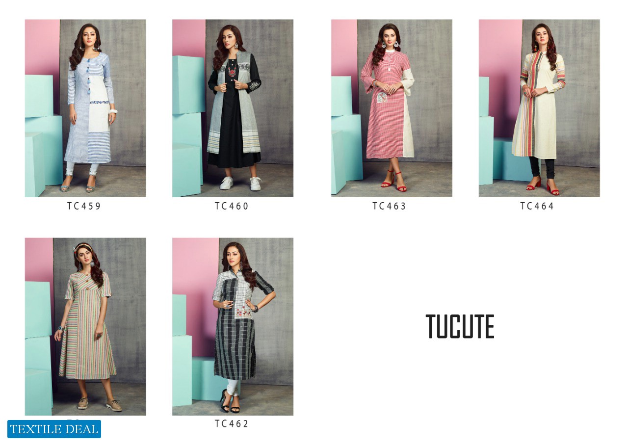 Karma Tucute 459 Series Wholesale Handloom With Embroidery Tunics