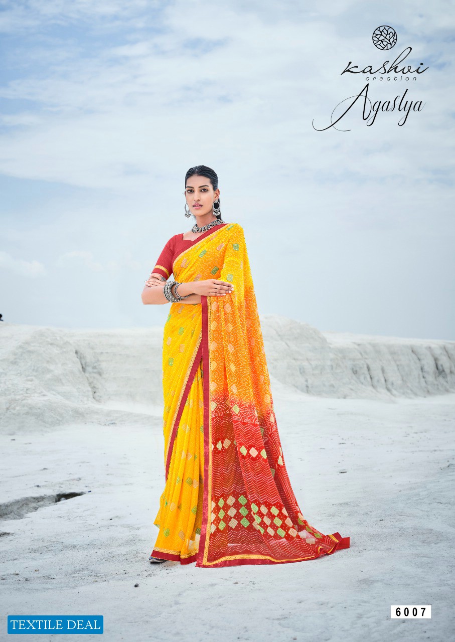 Kashvi Agastya Wholesale Georgette Fancy Sarees