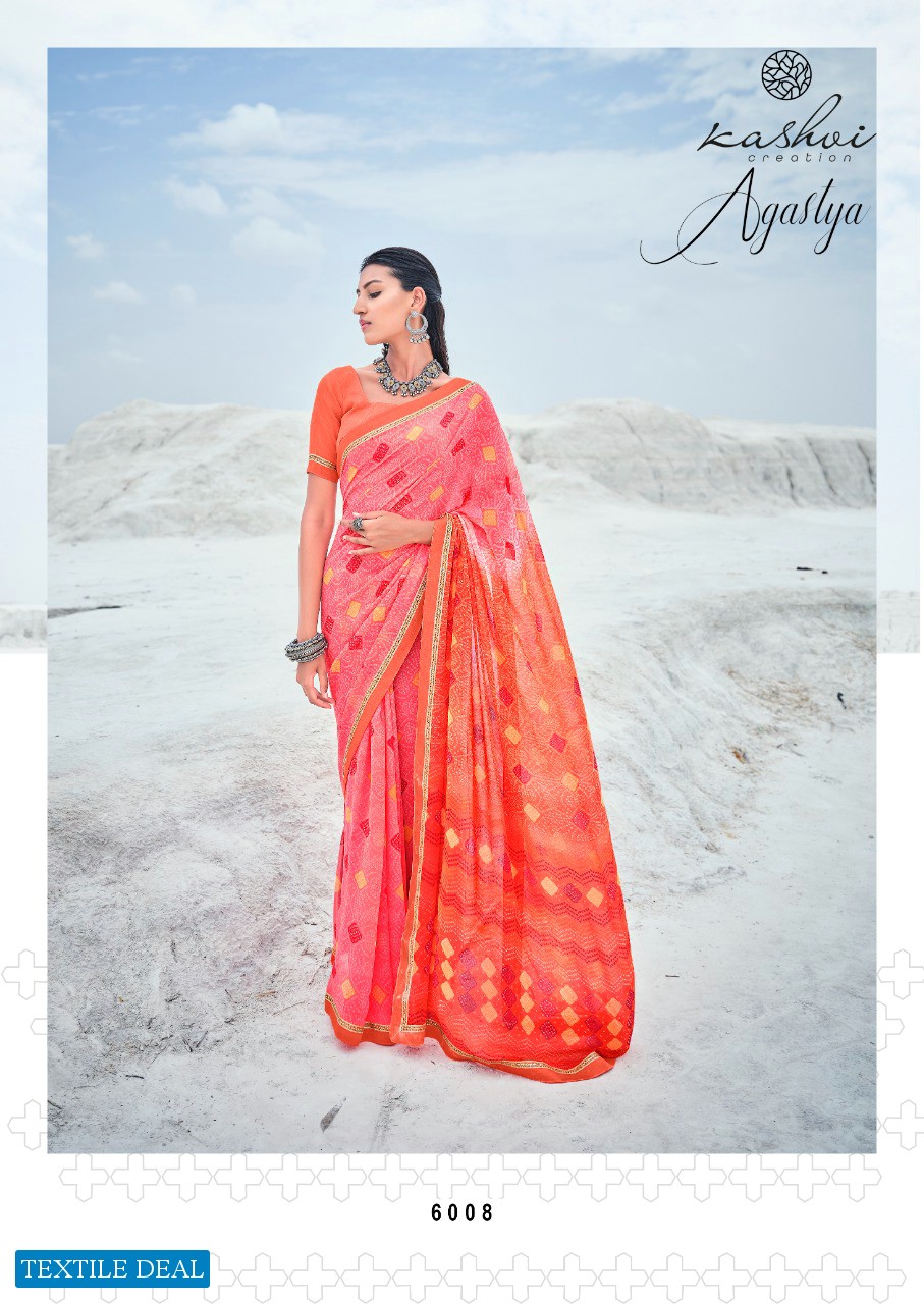 Kashvi Agastya Wholesale Georgette Fancy Sarees