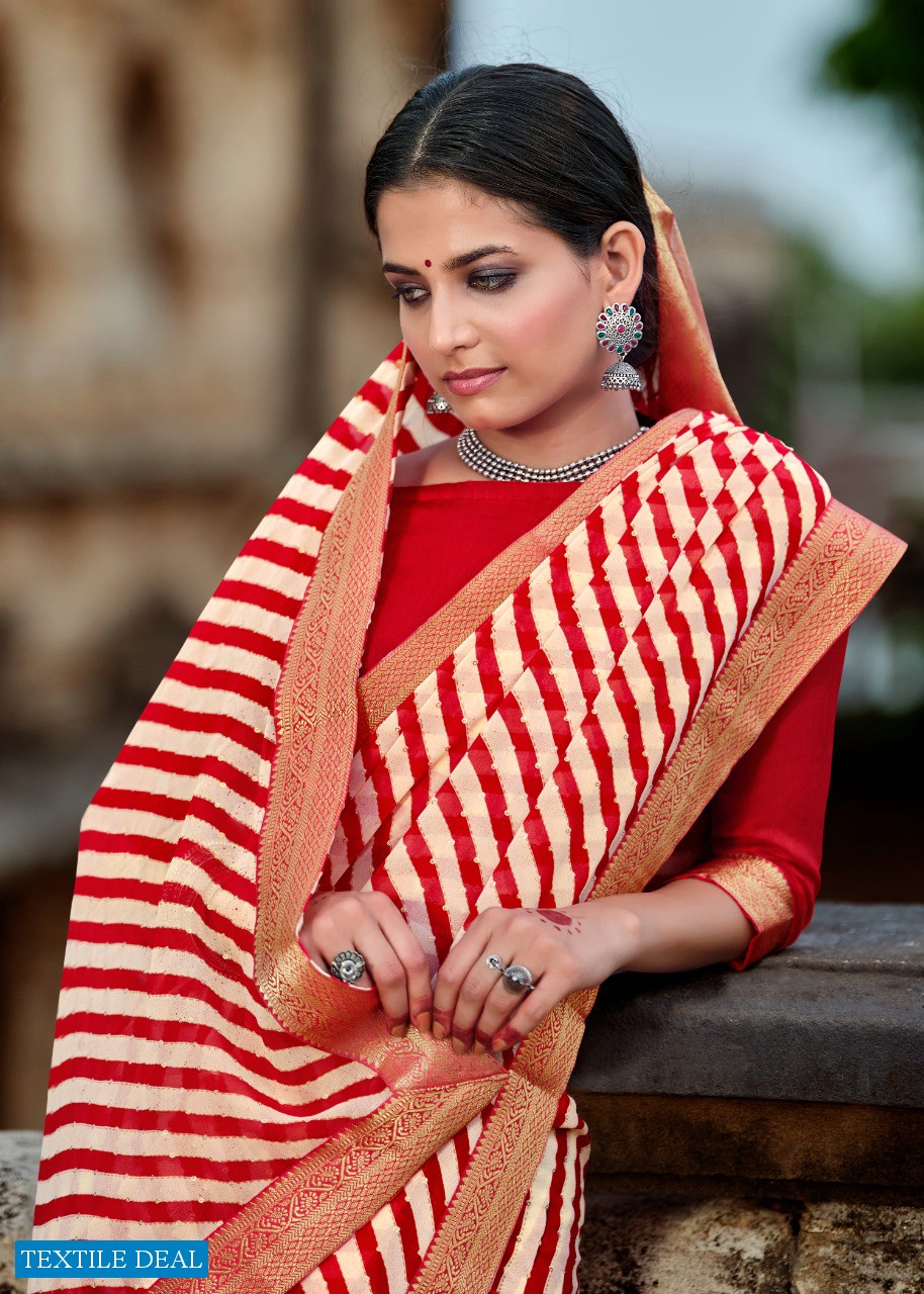 Kashvi Sadguna Wholesale Georgette Indian Saree Blouse