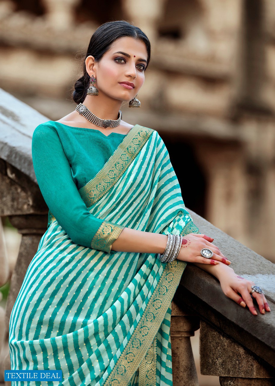 Kashvi Sadguna Wholesale Georgette Indian Saree Blouse