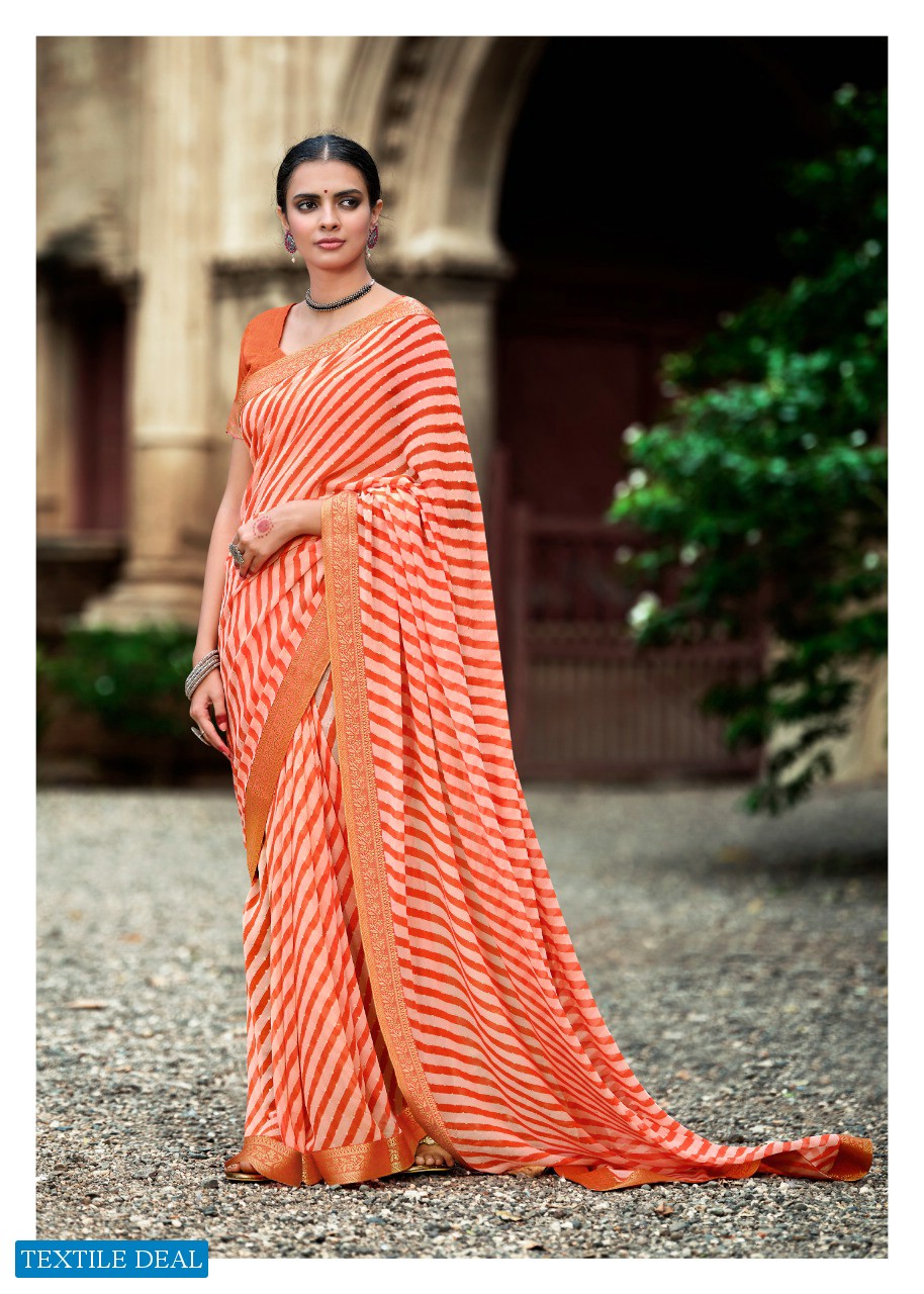 Kashvi Sadguna Wholesale Georgette Indian Saree Blouse