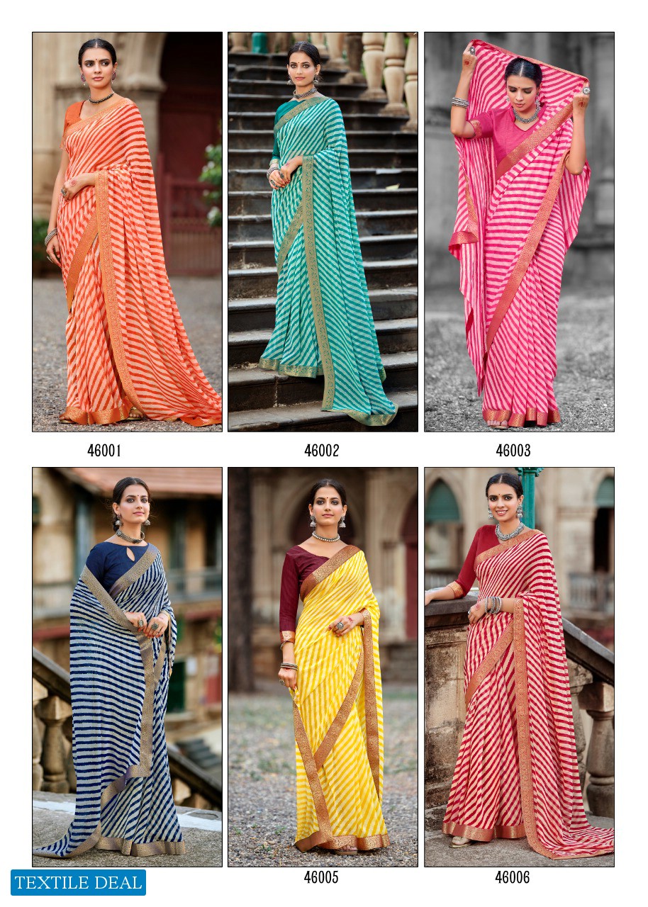 Kashvi Sadguna Wholesale Georgette Indian Saree Blouse