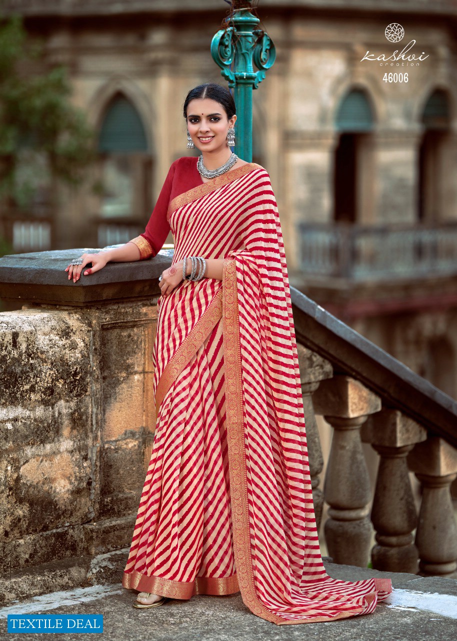 Kashvi Sadguna Wholesale Georgette Indian Saree Blouse