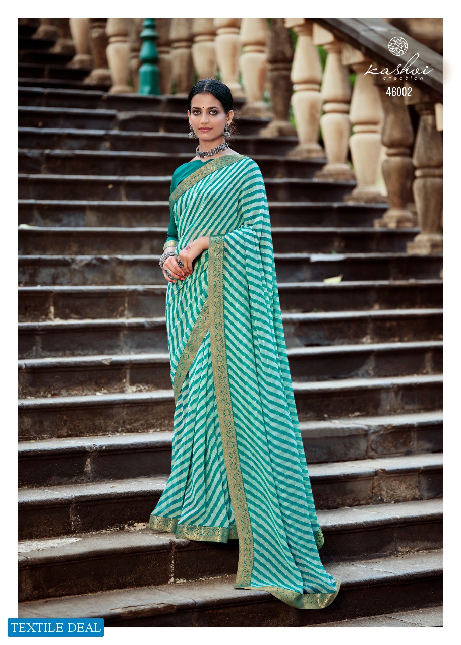 Kashvi Sadguna Wholesale Georgette Indian Saree Blouse