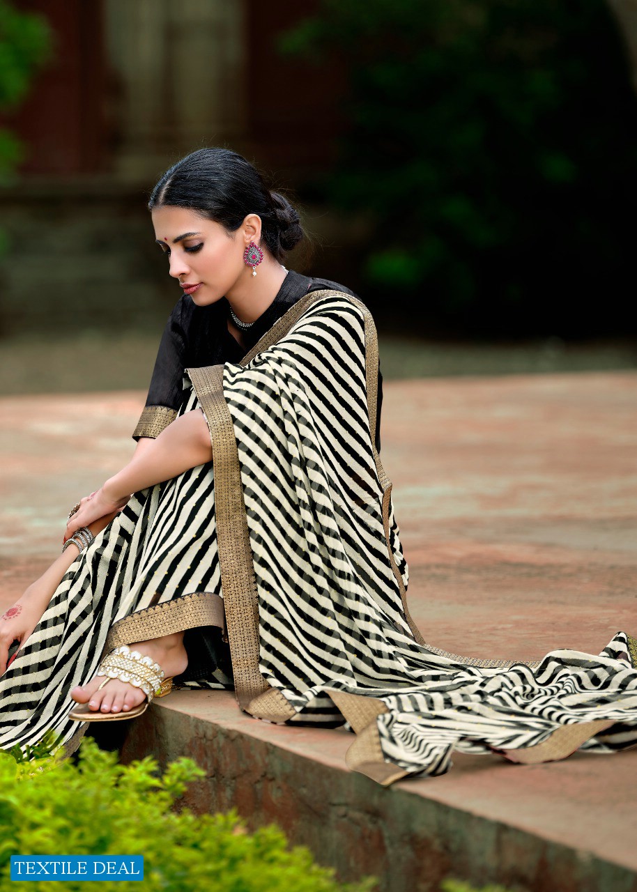 Kashvi Sadguna Wholesale Georgette Indian Saree Blouse