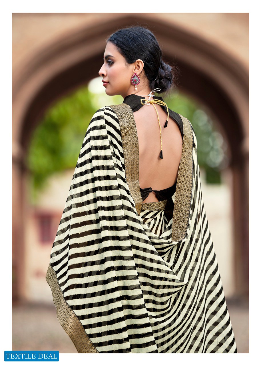 Kashvi Sadguna Wholesale Georgette Indian Saree Blouse